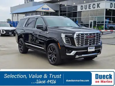 Our luxurious 2025 GMC Yukon Denali 4WD with the Reserve Pack is built for sophisticated adventures...