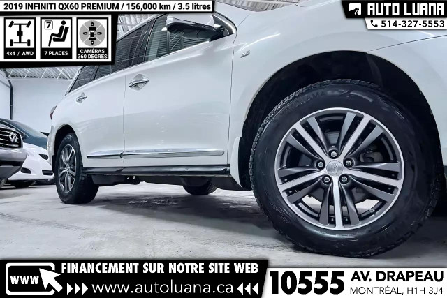 2019 INFINITI QX60 Premium AWD/GPS/7 PLACE/DEMARREUR/CAMERA 360 in Cars & Trucks in City of Montréal - Image 2