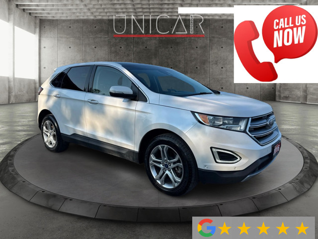 2016 Ford Edge No Accidents Titanium AWD Blind Spot Sunroof Leat in Cars & Trucks in Markham / York Region