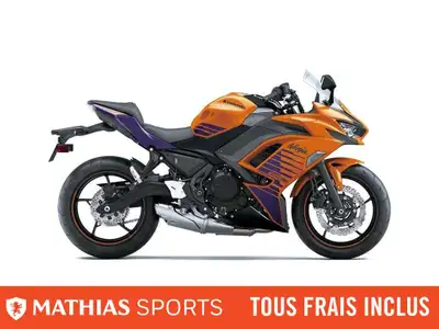 Concessionnaire des véhicules neufs et d'occasion. Sportive KAWASAKI Ninja 650 2025 Construite pour...
