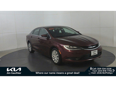 2016 Chrysler 200 LX FWD, Accident free, low km, local trade