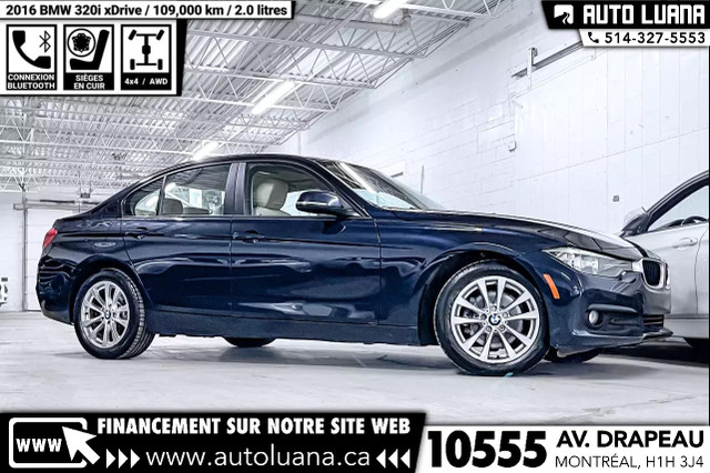 2016 BMW 3-Series 320i xDrive CUIR/BLUETOOTH/MAGS/109,000km in Cars & Trucks in City of Montréal