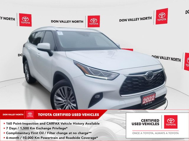 2022 Toyota Highlander Limited CERTIFIED | ACCIDENT FREE | C... in Cars & Trucks in City of Toronto