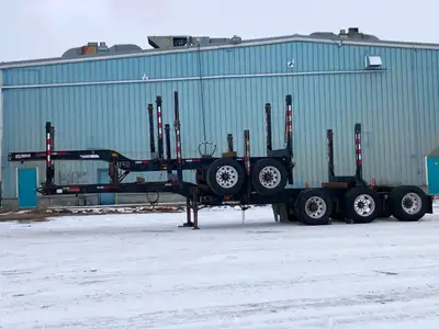 Fresh Safety 2012 Doepker Super B Train Log Trailer Lead GVWR: 35,000 KG Pup GVWR: 35,000 KG Air Rid...