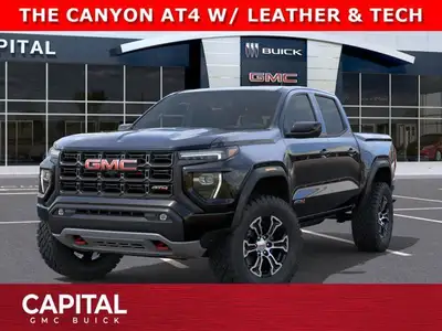 Come and experience the 2025 Canyon AT4! Fully loaded and equipped with Leather Seats, Sunroof, Tech...