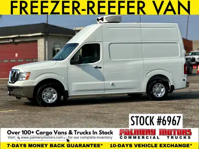 This 2017 Nissan NV2500 Zanotti Reefer/Freezer, fully insulated cargo area, fully certified, NO acci...