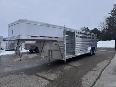 2025 Featherlite 8127 7'6in. x 24 x 6'6in. Tall 54in. Side Door on Drivers Side ( Can Load Skids ) 2...