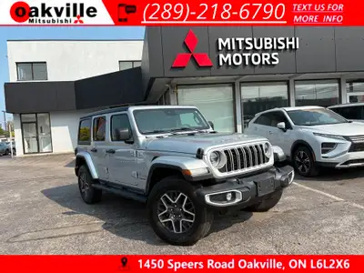 JUST ARRIVED!! This 2024 Jeep Wrangeler Sahara comes equipped with leather interior, front and rear...