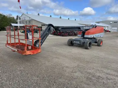 2007 Skyjack SJ45T straight boom with jib. This boom lift has a platform height of 45 feet giving 51...