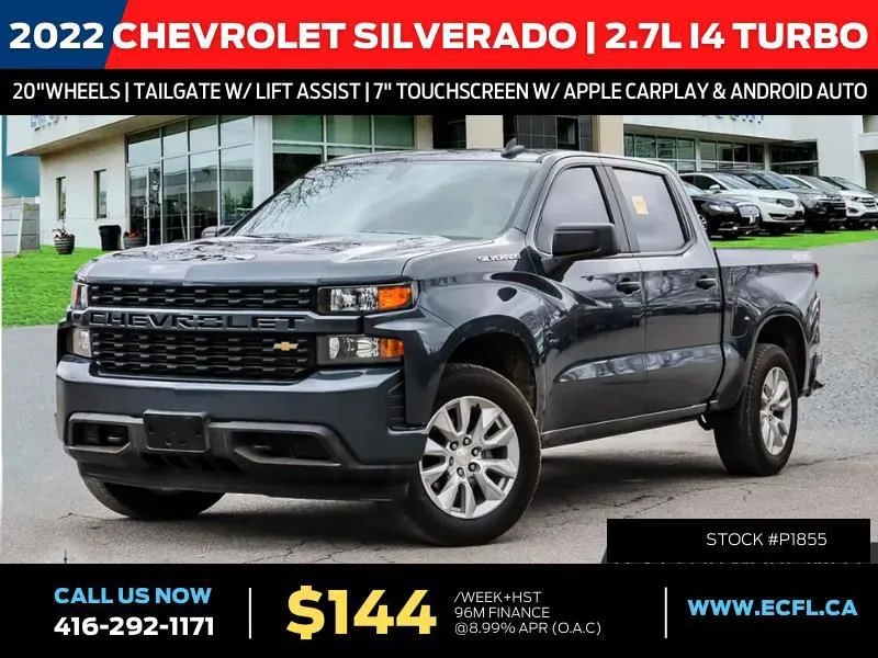 2022 Chevrolet Silverado Custom Crew Cab Short Box 4WD