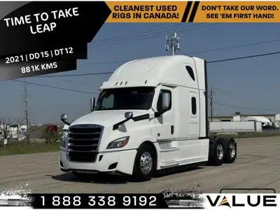 2021 Freightliner Cascadia * Kms : 881,572 * Engine Make : Detroit * Engine Model :DD15 * Engine HP...
