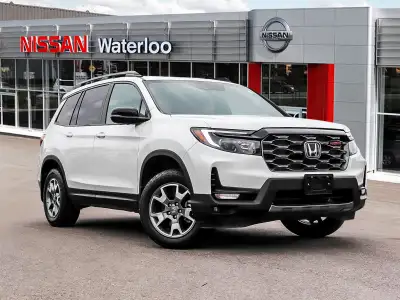 The 2023 Honda Passport TrailSport in stunning white is an all-wheel drive powerhouse designed for b...