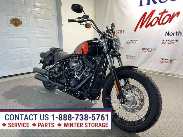 2021 Harley-Davidson Street Bob CANADIAN HARLEY/ONLY 7,552 KM/$5 in Street, Cruisers & Choppers in North Bay