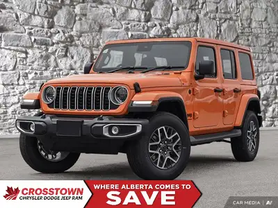 This 2025 JEEP WRANGLER 4-DOOR SAHARA has the following options Cloth Low-Back Bucket Seats, Remote...