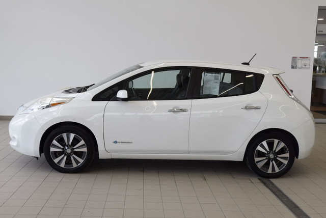 2015 Nissan Leaf SL+CUIR+BAS KM+NAVI+WOW VOLANT CHAUFFANT+CAMERA in Cars & Trucks in Laval / North Shore - Image 4