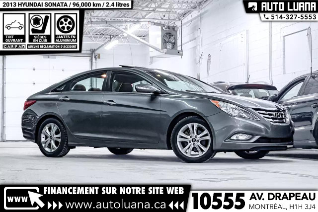2013 HYUNDAI Sonata GLS TOIT/CUIR/PUSH START/BLUETOOTH/96,000km in Cars & Trucks in City of Montréal