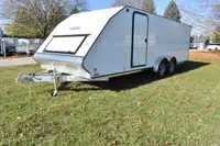  7.5' x 22' Tandem Axle Aluminum Enclosed Snowmobile Trailer