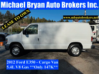 2012 FORD E350 - CARGO VAN *BULKHEAD/TOOL DRAWERS* ONLY 147K