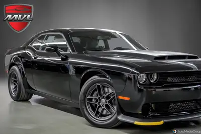 2023 Challenger Hellcat SRT Demon 170Pitch Black on SRT Demon 170 Black Alcantara interior FACTORY O...