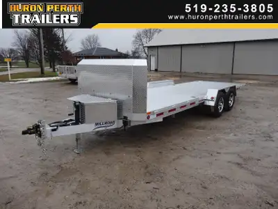 Huron Perth Trailers Used 2023 Millroad MFT22T-5 Aluminum Trailer Full Tilt Extruded Floor Front Shi...