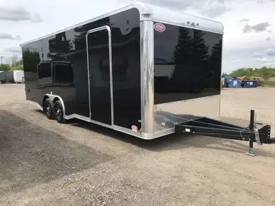 IRON SERIES 8.5' X 24' CARGO/ AUTO HAULER TRAILER WITH 10,000LB GVWR, RAMP DOOR AND SPOILER! The Iro...