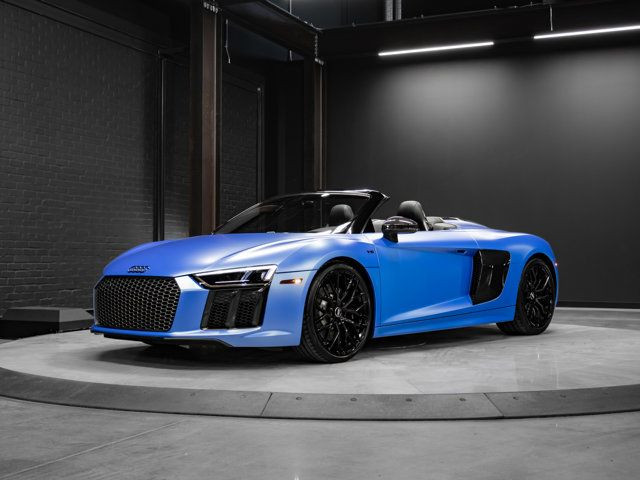 2017 Audi R8 V10 Spyder | Matte Blue Vinyl Wrap | Titanium in Cars & Trucks in Strathcona County - Image 4