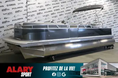Ce PONTON VENTURE 2385 VRB 2025 est disponible DÈS MAINTENANT! Contactez-nous au 450-420-2707. PDSF:...
