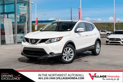 Used 2019 Nissan Qashqai SV SUV in White with Black interior for sale in Calgary at Village Honda!Po...
