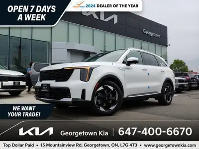 IN-STOCK! 48 KM EV RANGE! RARE FIND - SORENTO EX PHEV, READY FOR A NEW HOME! Leading the way to elec...