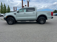 This 2021 Ford Ranger Lariat has a Cactus Grey Exterior and Ebony Leather Interior with seating for... (image 1)