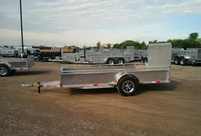 Canadian Mennonite Built Single Axle Aluminum Utility Trailer is $4,155.00 ! Ord: E1472-3697 - Ser:...