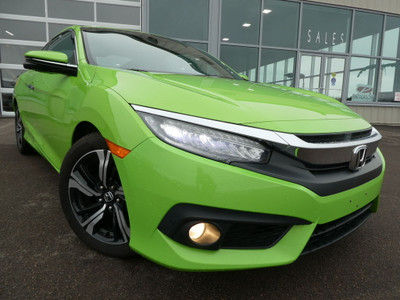  2016 Honda Civic Coupe Touring, Navigation , Leather, Low KM's