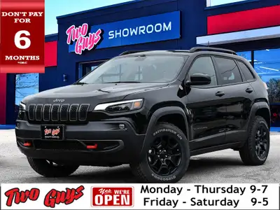 2022 Jeep Cherokee Trailhawk Diamond Black Crystal Pearlcoat *REMOTE START*, *NAVIGATION*, *BLUETOOT...