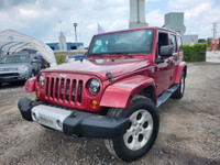 GARANTIE 1 ANS CREDIT DIRECT EN LIGNE AU WWW.AUTO-INTERNET.CA WOW 2013 JEEP WRANGLER UNLIMITED SAHAR... (image 1)