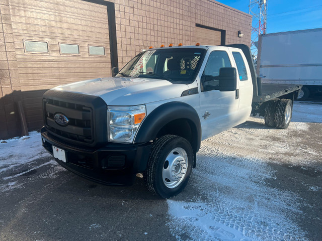 2012 Ford Super duty F-550 DRW XLT FLAT DECK DIESEL in Cars & Trucks in Calgary - Image 2