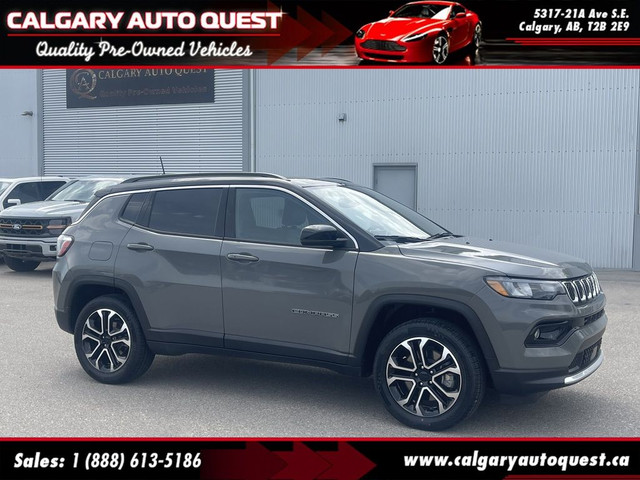 2023 Jeep Compass Limited 4x4/LEATHER/PANO-ROOF/B.CAM/HAIL SPECI in Cars & Trucks in Calgary