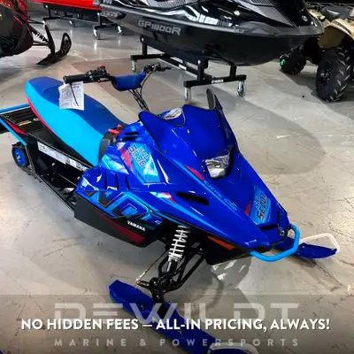 The Snoscoot is an easy-to-ride electric-start, four-stroke, 200cc-class snowmobile for younger, sma...