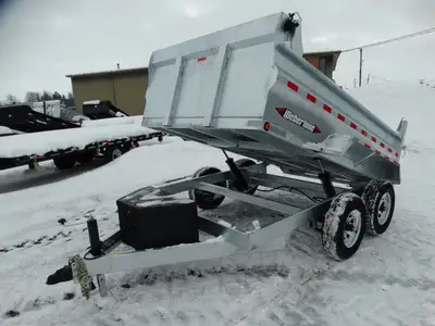 Come check out this galvanized 6 12 x 10in. contractor level dump trailer. This trailer has tandem 5...