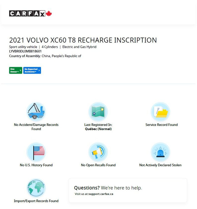2021 Volvo XC60 T8 Hybrid Inscription AWD-Massage Cooled Seats-P in Cars & Trucks in London - Image 3