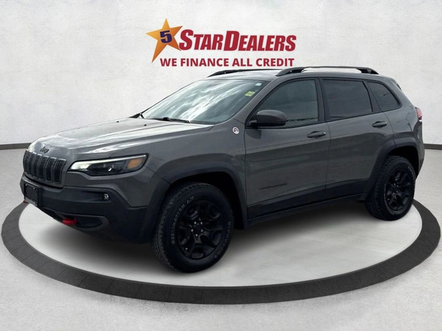 2019 Jeep Cherokee NAV LEATHER DUAL PANO ROOF WE FINANCE ALL CRE in Cars & Trucks in London - Image 3