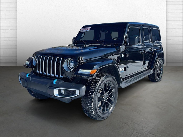 2023 Jeep Wrangler 4xe SAHARA * 4XE * SKY TOP * CUIR * CAR PLAY* in Cars & Trucks in Longueuil / South Shore
