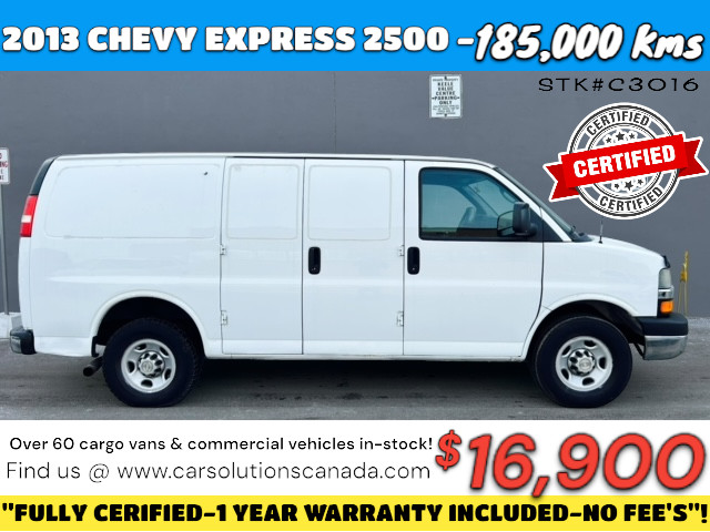 2013 CHEVROLET EXPRESS 2500 CARGO VAN*** FULLY CERTIFIED *** 250 in Cars & Trucks in City of Toronto - Image 2