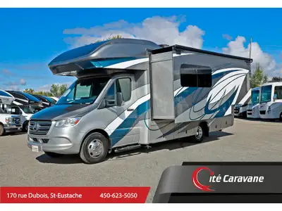 Classe C / B+ Le modèle 24L Entegra Qwest Classe C RV comprend un extension a mur plein + CRICS HYDR...