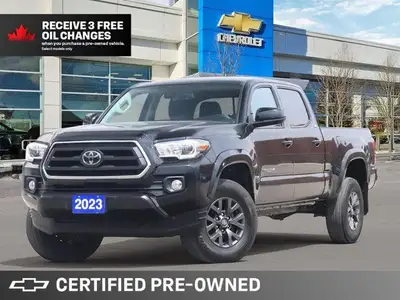 From work to weekends, this previous daily rental Black 2023 Toyota Tacoma muscles through any terra...
