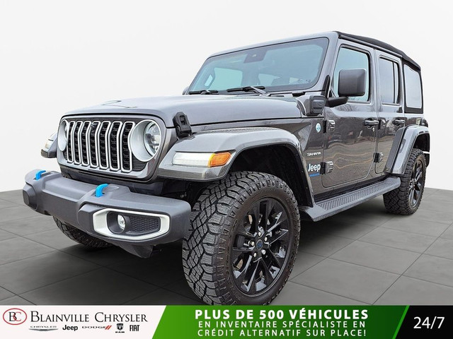 2024 Jeep WRANGLER 4XE 4XE HYBRIDE RECHARGEABLE SAHARA 4X4 DEMAR in Cars & Trucks in Laval / North Shore - Image 2
