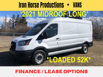 2021 FORD TRANSIT MID ROOF LONG CARGO VAN "LOADED' 52K NICE $AVE