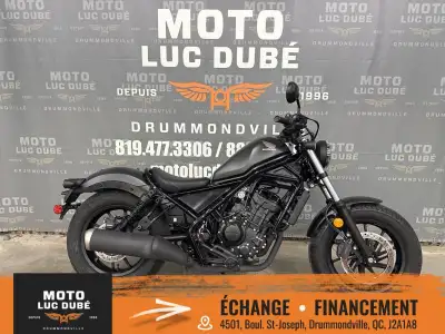 Honda Rebel 300 2022 SEULEMENT 1 261 KM FREINS ABS NOUS OFFRONS UNE GARANTIE DE 30 JOURS OU 1700KM G...