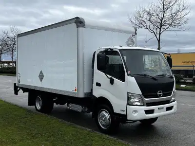 2019 Hino 195 16 Foot Cube Van 3-Seater Diesel with Power Lift Tailgate, 5.1L, 4 cylinder, power doo...