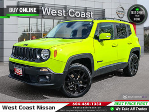 2017 Jeep Renegade ALTITIUDE 4X4- NO ACCIDENTS, LOW KM!