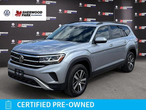 2022 Volkswagen Atlas Comfortline | VW CERTIFIED | LEATHER SEATS | REMOTE START | LANE ASSIST